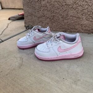 Toddler Nike Air Force 1 - White/Pink Foam 8c